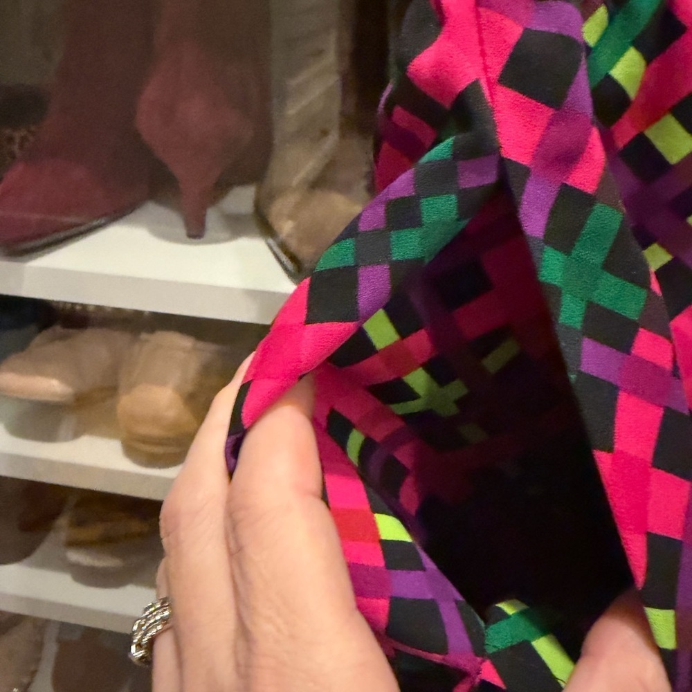 Vintage Yves Saint Laurent Multicolor Pencil Skirt - Picture 5 of 9